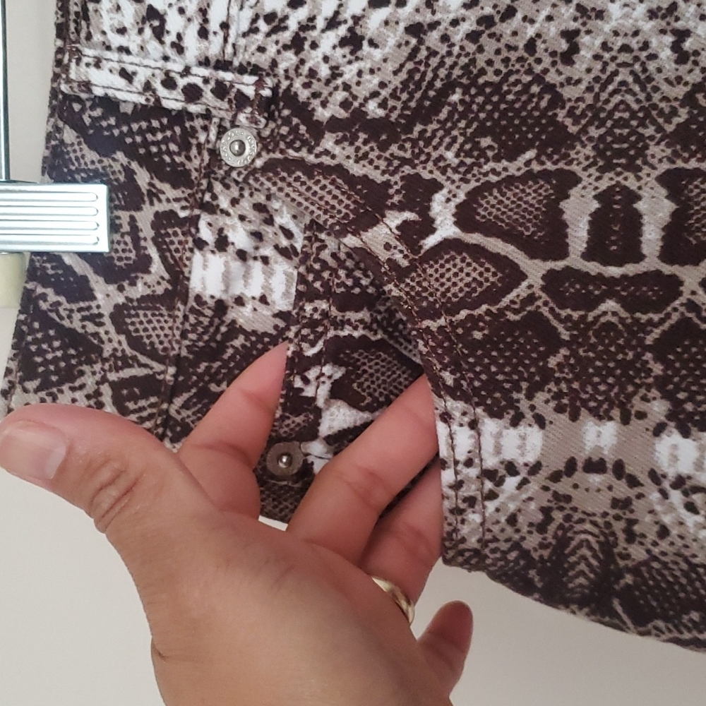 Topshop Moto Python Snakeskin Print Mini Skirt 10 - image 3